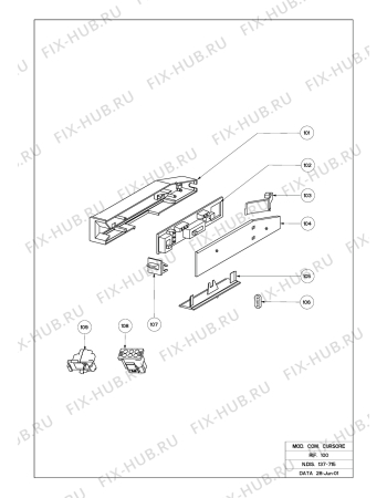 Взрыв-схема вытяжки Beko CTB 6407 W (8912780200) - CTB6407W Patlatılmış resim